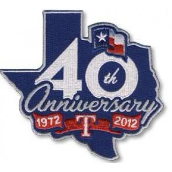 Texas Rangers 40th Anniversary Patch