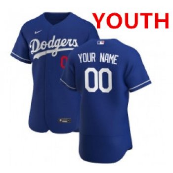 Youth Nike los angeles dodgers blue flex base custom jersey