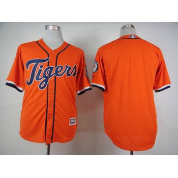 Men's Detroit Tigers Customized 2015 Orange Jersey