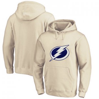 Tampa Bay Lightning Cream Men's Customized All Stitched Pullover Hoodie