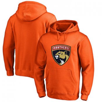 Florida Panthers Orange Men's Customized All Stitched Pullover Hoodie