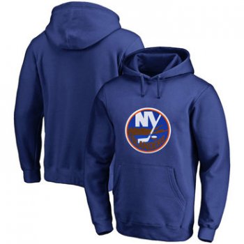 New York Islanders Blue Men's Customized All Stitched Pullover Hoodie