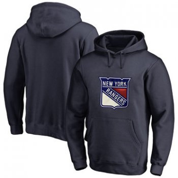 New York Rangers Navy Men's Customized All Stitched Pullover Hoodie