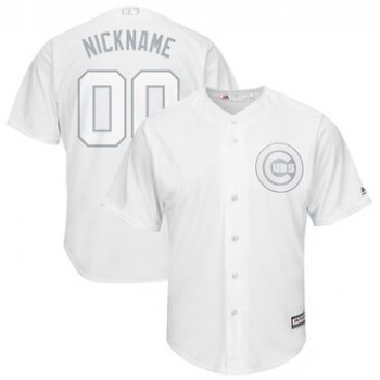 Chicago Cubs Majestic 2019 Players' Weekend Cool Base Roster Custom White Jersey