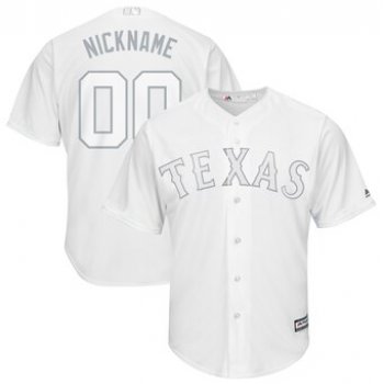 Texas Rangers Majestic 2019 Players' Weekend Cool Base Roster Custom White Jersey