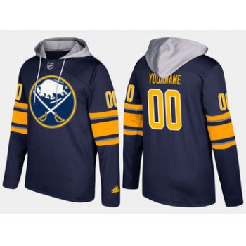 Adidas Sabres Men's Customized Name And Number Blue Hoodie