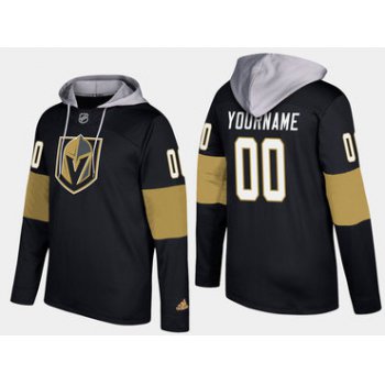 Adidas Vegas Golden Knights Men's Customized Name And Number Black Hoodie
