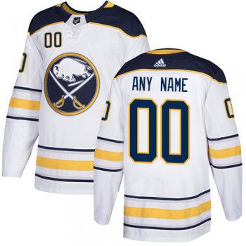 Men's Adidas Buffalo Sabres NHL Authentic White Customized Jersey