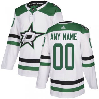 Men's Adidas Dallas Stars Away NHL Authentic White Customized Jersey