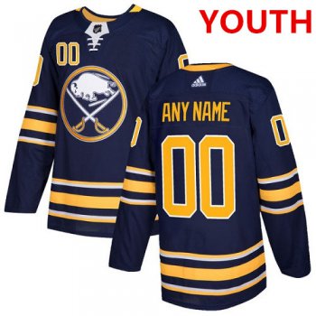 Youth Adidas Buffalo Sabres Customized Authentic Navy Blue Home