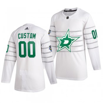 Men's 2020 NHL All-Star Game Dallas Stars Custom Authentic adidas White Jersey