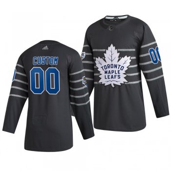 Men's 2020 NHL All-Star Game Toronto Maple Leafs Custom Authentic adidas Gray Jersey