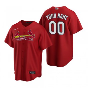 Men's St. Louis Cardinals Custom Nike Red Stitched MLB Cool Base Jersey