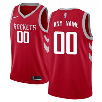 Men's Houston Rockets Nike Red Swingman Custom Icon Edition Jersey