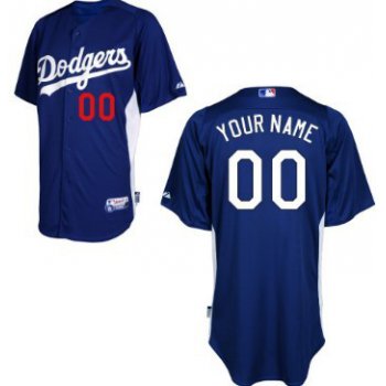 Men's Los Angeles Dodgers Customized Blue Jersey