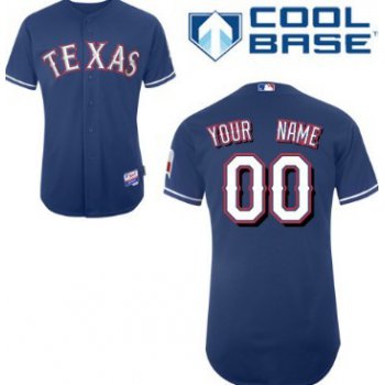Men's Texas Rangers Customized Blue Jersey