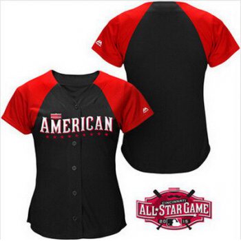 Women's American League Customized 2015 MLB All-Star Black Jersey