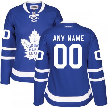Women's Toronto Maple Leafs Royal Blue Home Custom Stitched NHL 2016-17 Reebok Hockey Jersey