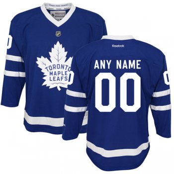 Youth Toronto Maple Leafs Royal Blue Home Custom Stitched NHL 2016-17 Reebok Hockey Jersey