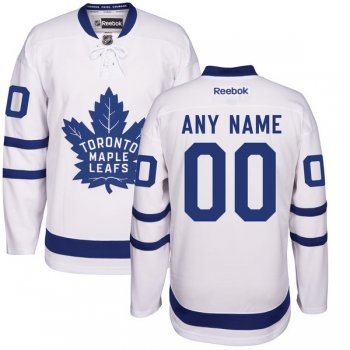 Youth Toronto Maple Leafs White Away Custom Stitched NHL 2016-17 Reebok Hockey Jersey