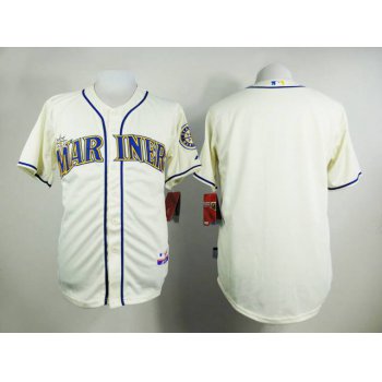 Youth Seattle Mariners Customized 2015 Cream Jersey