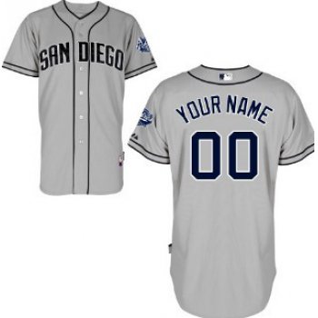 Kids' San Diego Padres Customized Gray Jersey