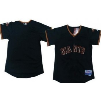 Kids' San Francisco Giants Customized Black Jersey