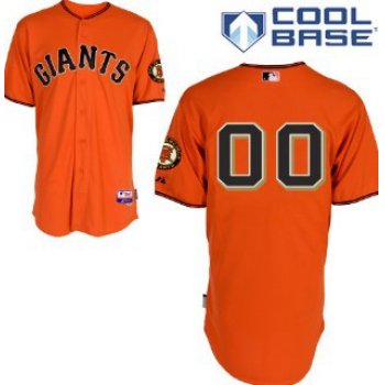 Kids' San Francisco Giants Customized Orange Jersey