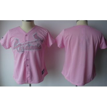 Women's St. Louis Cardinals Customized Pink Jersey
