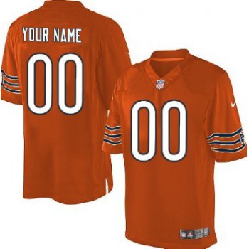 Men's Nike Chicago Bears Customized Orange Limited Jersey