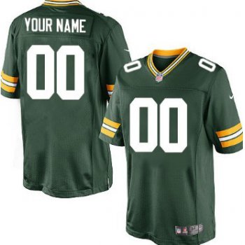 Men's Nike Green Bay Packers Customized Green Game Jersey