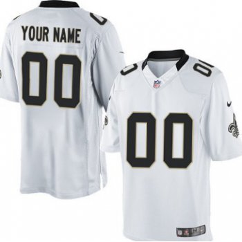 Men's Nike New Orleans Saints Customized White Limited Jersey
