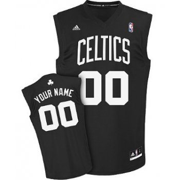 Mens Boston Celtics Customized Black Fashion Jersey