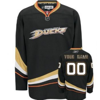 Anaheim Ducks Mens Customized Black Jersey