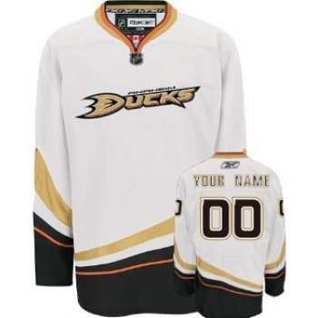 Anaheim Ducks Mens Customized White Jersey