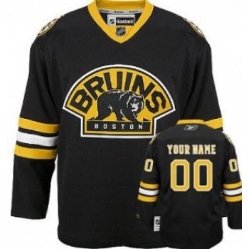 Boston Bruins Mens Customized Black Third Jersey