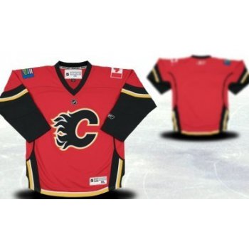 Calgary Flames Youths Customized Red Jersey