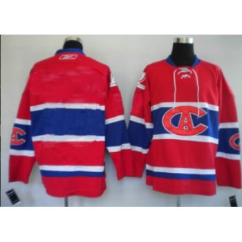 Montreal Canadiens Mens Customized Red CA Jersey