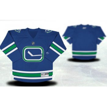 Vancouver Canucks Youths Customized Blue Third Jersey