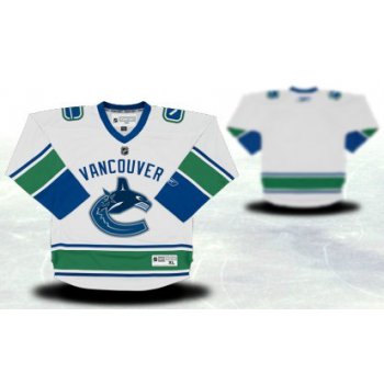 Vancouver Canucks Youths Customized White Jersey