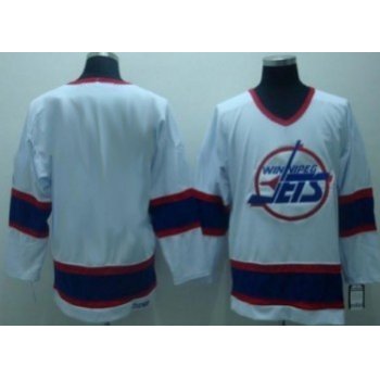 Winnipeg Jets Mens Customized White CCM Jersey