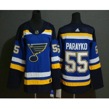 Youth St. Louis Blues #55 Colton Parayko Blue Adidas Stitched NHL Jersey