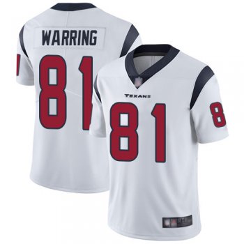 Texans #81 Kahale Warring White Youth Stitched Football Vapor Untouchable Limited Jersey