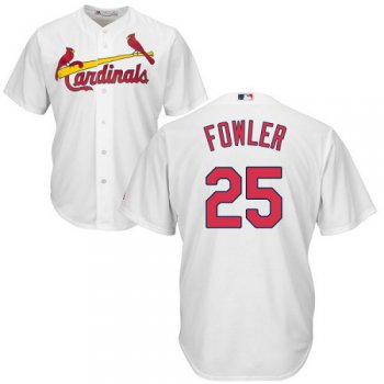 Cardinals #25 Dexter Fowler White Cool Base Stitched Youth Baseball Jersey