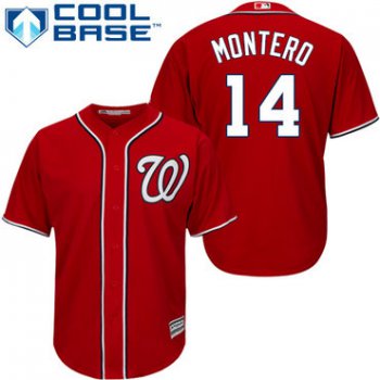 Nationals #14 Miguel Montero Red Cool Base Stitched Youth Baseball Jersey