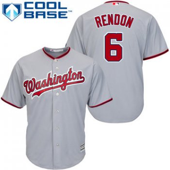 Nationals #6 Anthony Rendon Grey Cool Base Stitched Youth Baseball Jersey