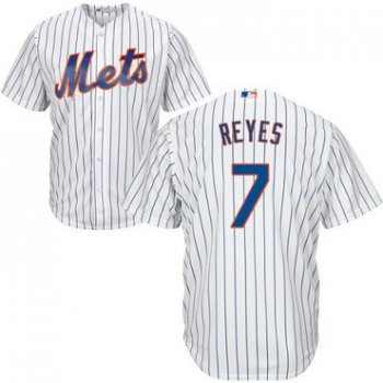 Mets #7 Jose Reyes White(Blue Strip) Cool Base Stitched Youth Baseball Jersey