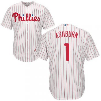 Phillies #1 Richie Ashburn White(Red Strip) Cool Base Stitched Youth Baseball Jersey