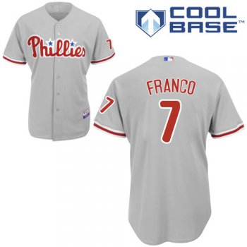 Phillies #7 Maikel Franco Grey Cool Base Stitched Youth Baseball Jersey