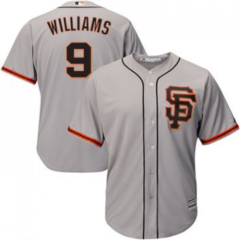 Giants #9 Matt Williams Grey Road 2 Cool Base Stitched Youth Baseball Jersey